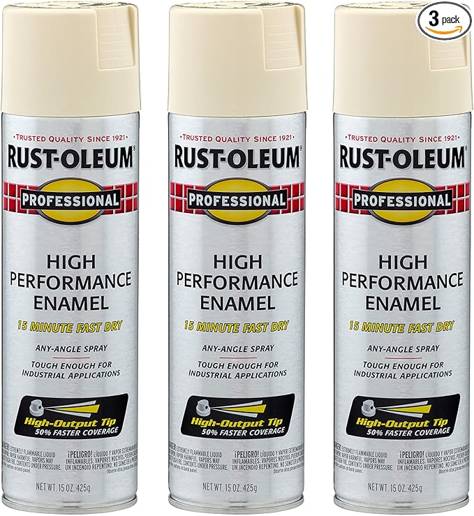 Rust-Oleum 7570838-3PK Professional High Performance Enamel Spray Paint by Rust-Oleum