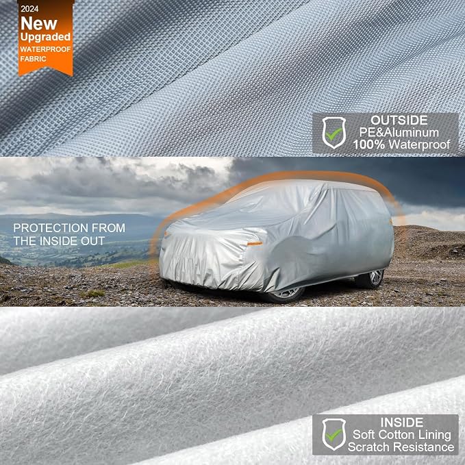 Kayme 6 Layers Minivan Car Cover Waterproof All Weather - Image 2