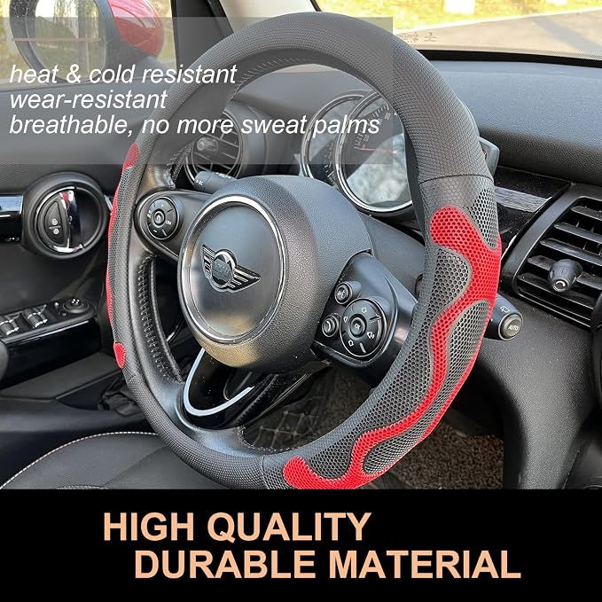 PINCTROT Large Size Comfy Grip Steering Wheel Cover, Anti-Slip Design, - Image 3