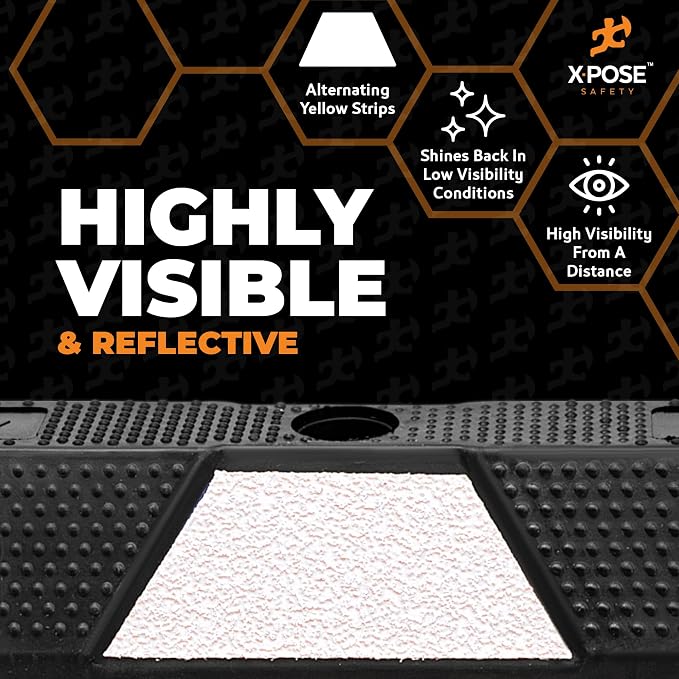 Xpose Safety 72" Heavy Duty Rubber Parking Stopper – 1 Pack Wheel Blocks - Image 4