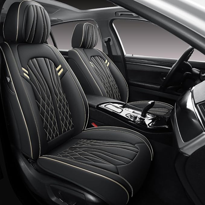 Seat Covers for Cars, Waterproof Seat Covers, Leather Car Seat Covers 2 Pack by MINGBRONCARSEATCOVER