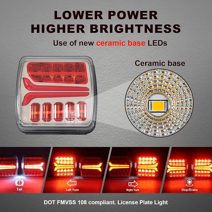 Agrieyes Wireless Trailer Lights, Magnetic LED Trailer Light Rechargeable - Image 6