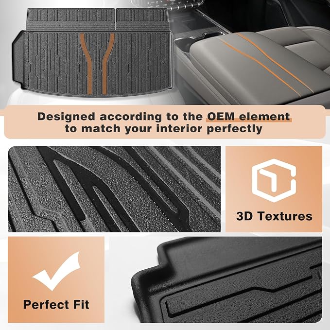 TripleAliners Trunk Floor Mat All Weather Liner Compatible - Image 5