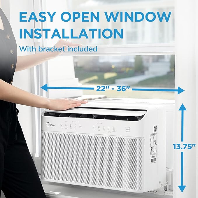 Midea MAW12V1QWT U-Shaped AC Window Air Conditioner - Image 6