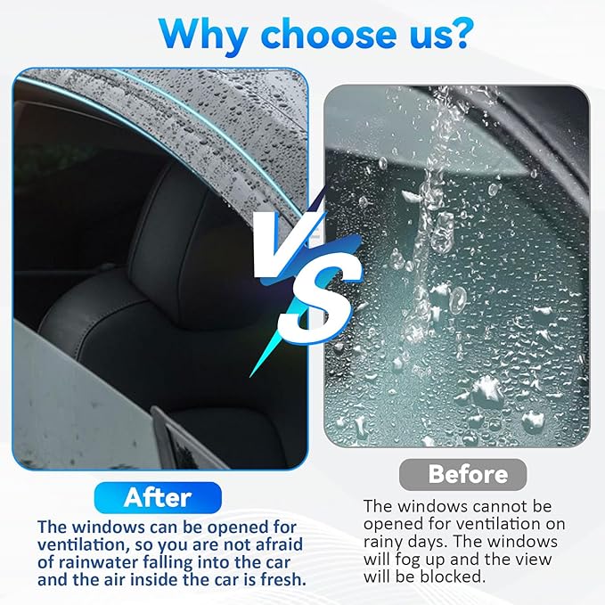 Window Visors Sun/Rain Guard Compatible - Image 5