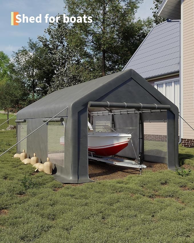 12 x 20ft Heavy-Duty Carport Canopy - Image 5