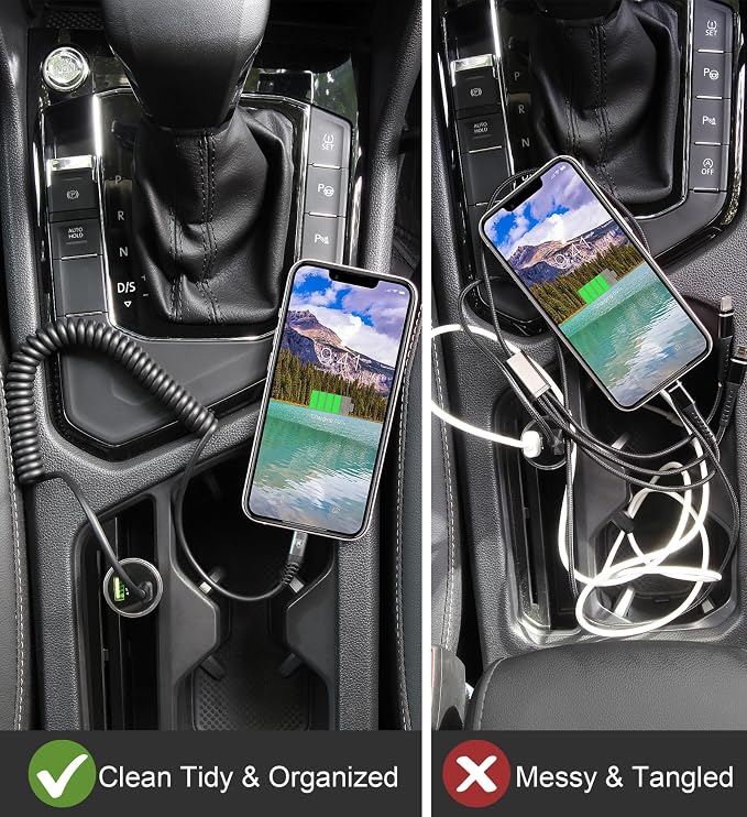 KIYODA USB Type C to Lightning Cable 3FT 2Pack, Coiled iPhone Charger Fast - Image 6