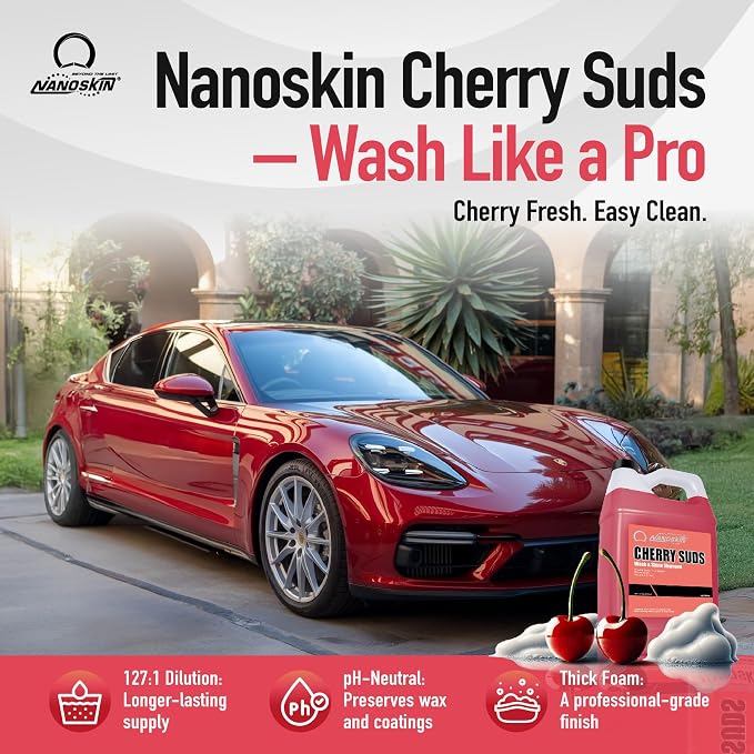 Nanoskin CHERRY SUDS Foaming Car Wash Shampoo 30 Gallons- Works - Image 2