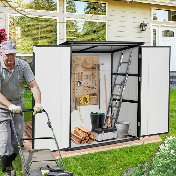 5x3 FT Resin Outdoor Storage Shed - Image 2
