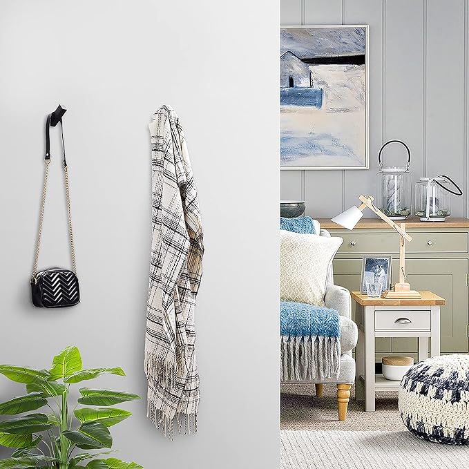 NINETREX Black Towel Hooks Matte Black Robe Hook, Modern Towel Hooks SUS 304 - Image 8