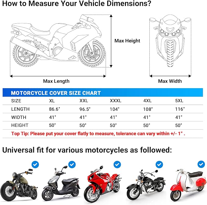 Favoto Motorcycle Cover All Season - Image 6