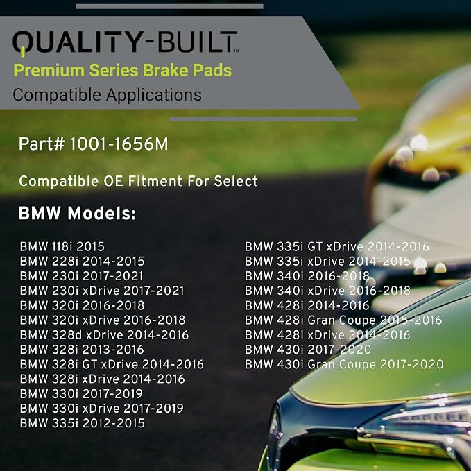 Premium Semi-Metallic Rear Brake Pads Compatible - Image 3