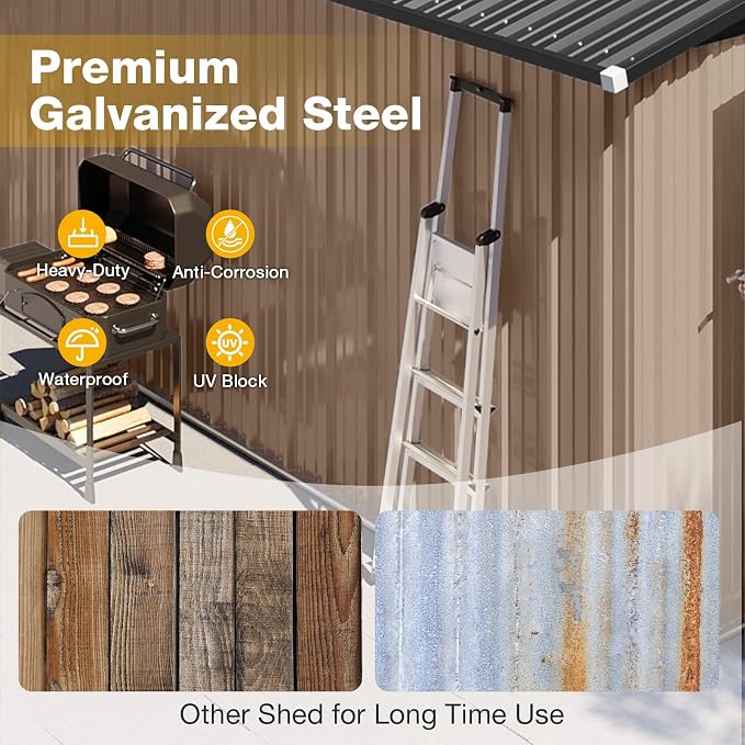 10x12 FT Outdoor Storage Shed - Image 6