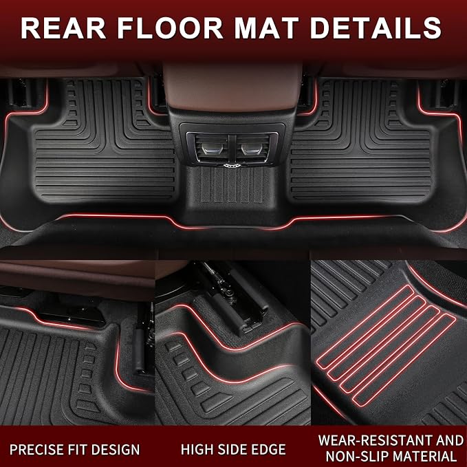 All Weather Floor Mats Fit for Mazda CX-70 & CX70 PHEV 2025 Custom Fit - Image 4