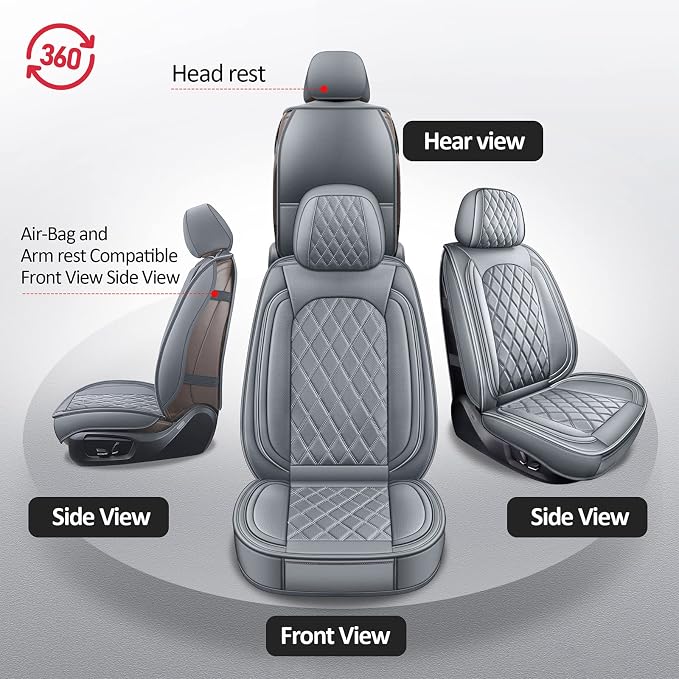 MIROZO 2PCS Ram Seat Cover, Front Seat Covers - Image 5