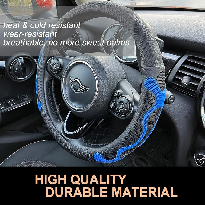 PINCTROT Comfy Grip Steering Wheel Cover, Anti-Slip Design, Universal 14.5-15 - Image 3