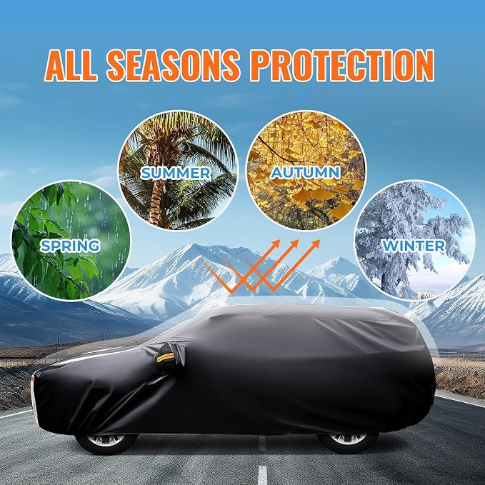 Ford Explorer Car Cover 100% Waterproof All Weather, Gift - Image 5