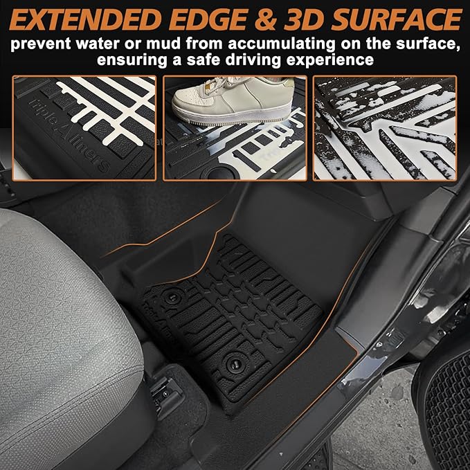 TripleAliners Floor Mats All Weather Liners Compatible - Image 5
