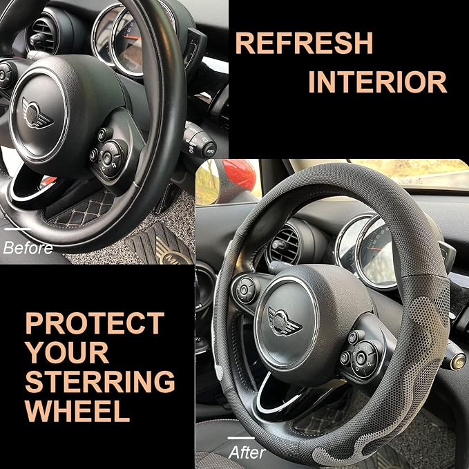 PINCTROT Comfy Grip Steering Wheel Cover, Anti-Slip Design, Universal 14.5-15 - Image 4