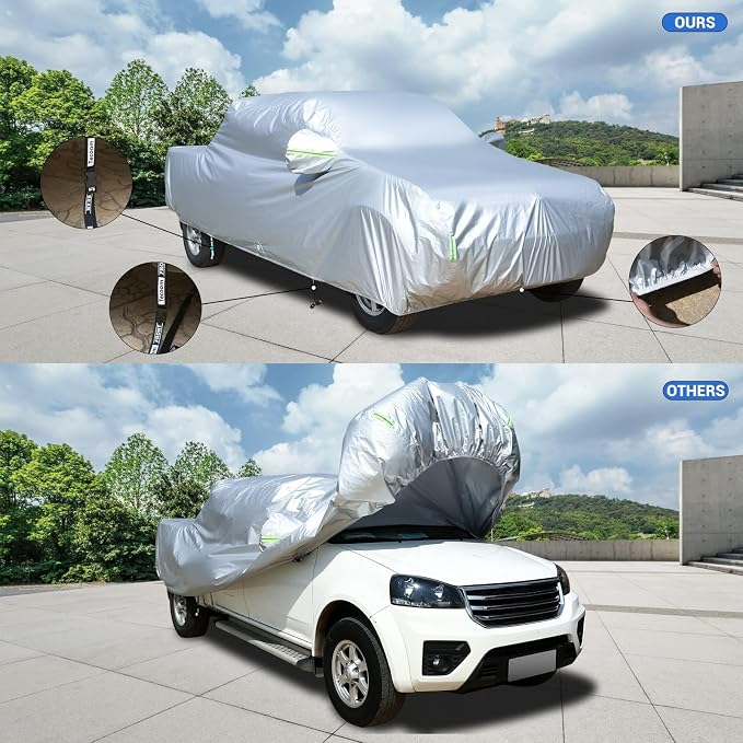 Tecoom Truck Cover Waterproof All Weather, Breathable Light Shell Full Exterior - Image 6