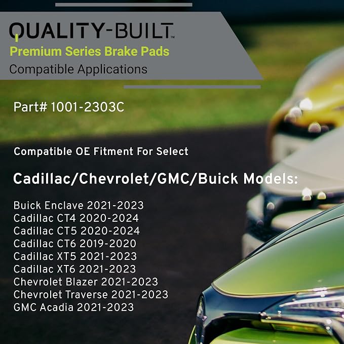 Premium Ceramic Rear Brake Pads Compatible - Image 3