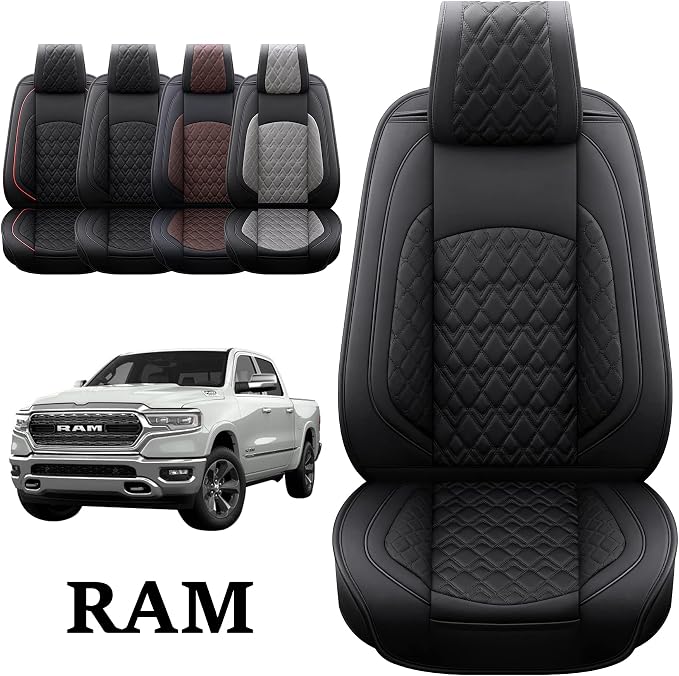 JOJOBAY Car Seat Covers for Dodge Ram Full Set, Fit Ram 2009-2023 - Image 6