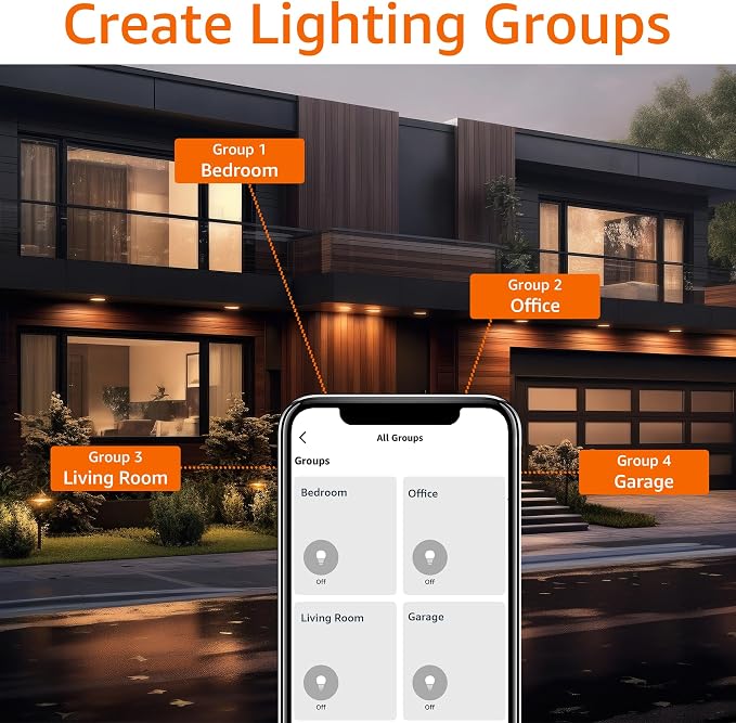 Amazon Basics Smart BR30 LED Light Bulb, Dimmable Soft White, Works - Image 7