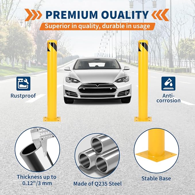 4.5x36 Inch Safety Bollard Post - Image 3