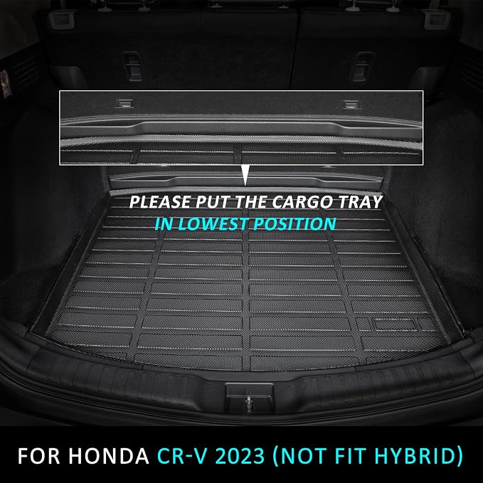 ANBINGO® Cargo Liner Custom for 2023 2024 2025 2026 CR-V Car Floor Mat Black - Image 2