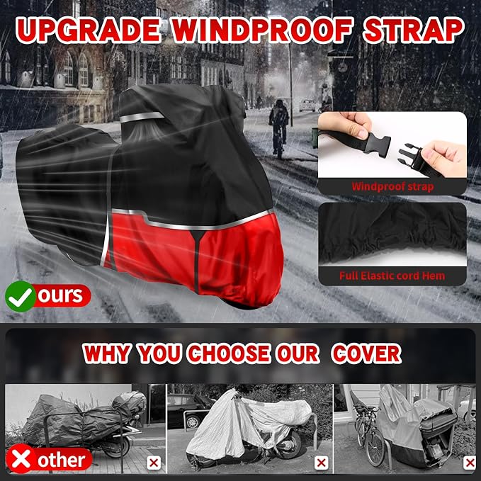 420D Motorcycle Cover Suitable for Kawasaki Vulcan 650 900 1500 and Eliminator - Image 7