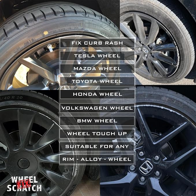 Gray Rim Touch Up Paint Kit, Car Wheel Scratch Repair Kit, Wheel Touch Up Paint - Image 3