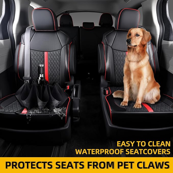 Custom Fit Sienna Seat Covers for Toyota Sienna LE, XLE 2021-2025 3-Row - Image 5