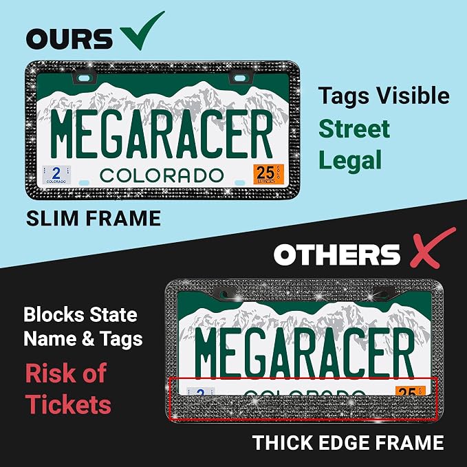 Elegant Bling License Plate Frames - Image 6