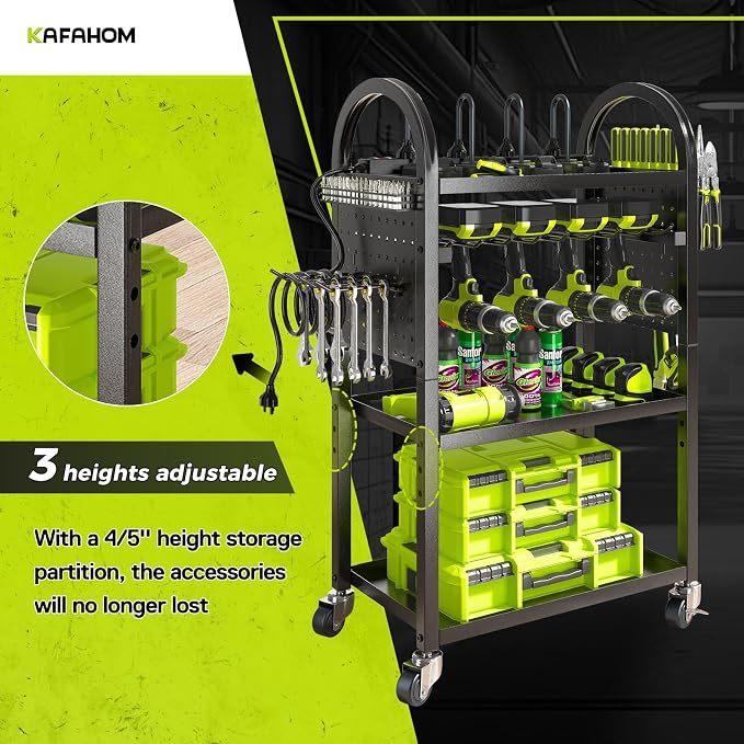 KAFAHOM Power Tool Organizer Cart - Image 4