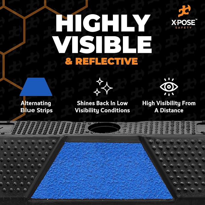 Xpose Safety 72" Heavy Duty Rubber Parking Stopper – Bulk Full Pallet 50 Pack - Image 4