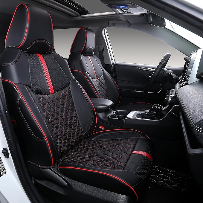 Custom Fit RAV4 Seat Covers for 2019-2025 Toyota RAV4 Hybrid LE, XLE Premium by Ourplot