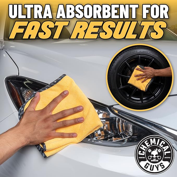 Chemical Guys MIC 506 03 Professional Grade Premium Microfiber Towels, Home - Image 3