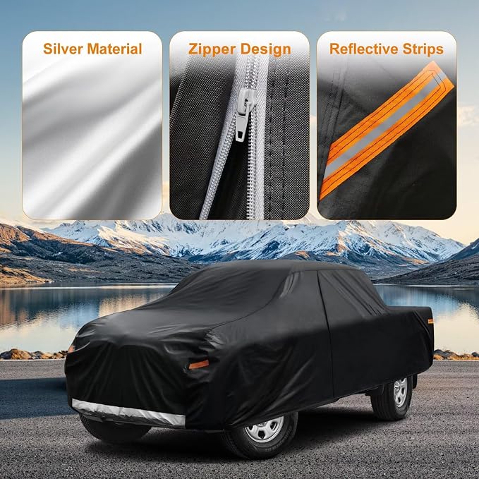 Kayme Truck Cover Custom Fit GMC Sierra Double/Extended/Crew Cab SB. Full - Image 3