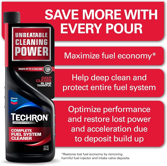Chevron Techron Concentrate Plus Fuel System Cleaner, 20 oz. - Image 3