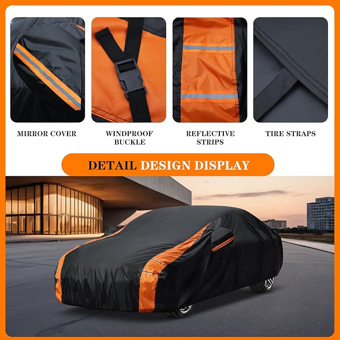 in Full Exterior Car Cover All Weather, Waterproof, UV Resistant, Fit Coupe - Image 3