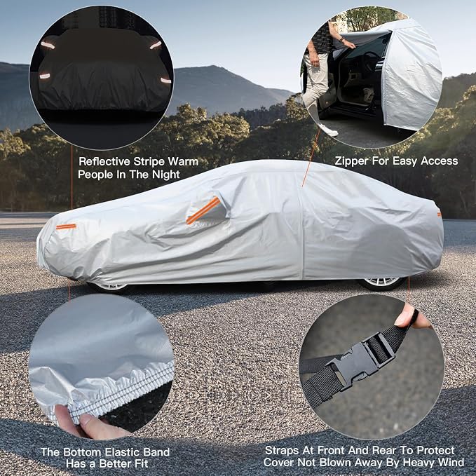 Kayme 6 Layers Car Cover Custom Fit - Image 3