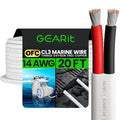 GEARit 14 Gauge Marine Wire, 14/2 AWG Marine Grade Tinned Copper Oxygen Free by GEARit