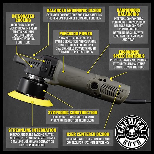Chemical Guys HOL351 TORQX Random Orbital Polisher Complete Detailing Kit - Image 2