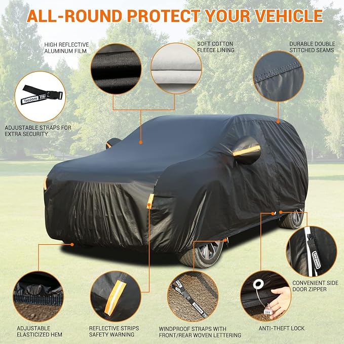 Tecoom SUV Car Cover Waterproof All Weather - Image 3