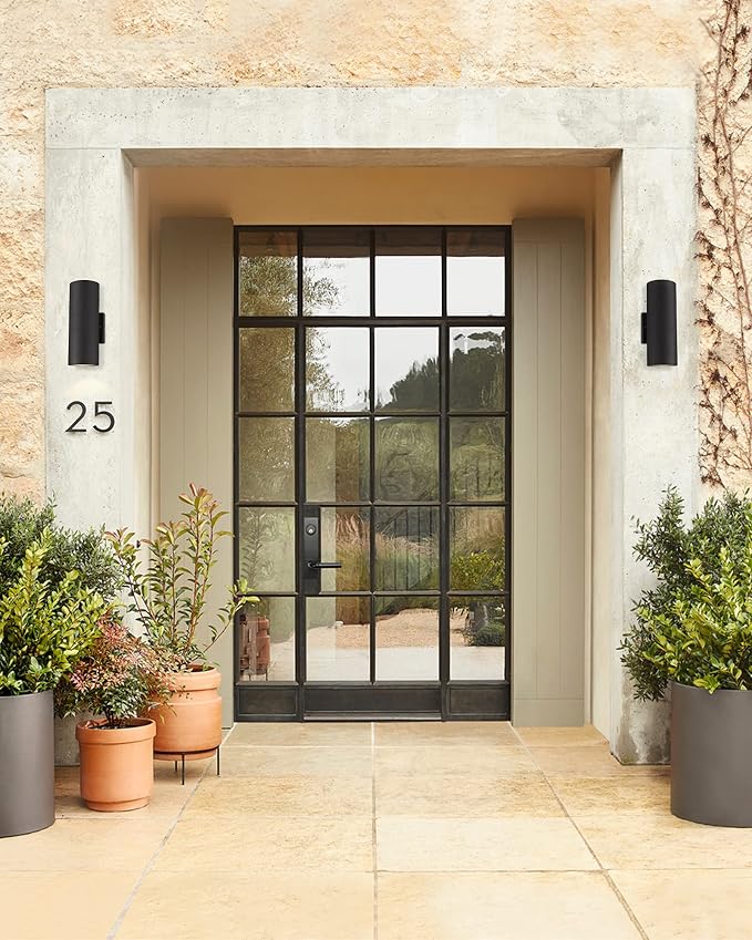 Ken & Ricky Outdoor Wall Sconce Lights, Cylinder Outdoor Light Fixtures - Image 6