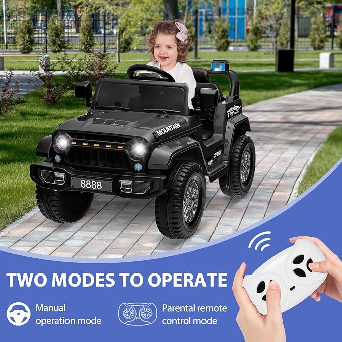 12V Kids Ride on Truck Car, 4 Wheeler Electric Vehicles - Image 3
