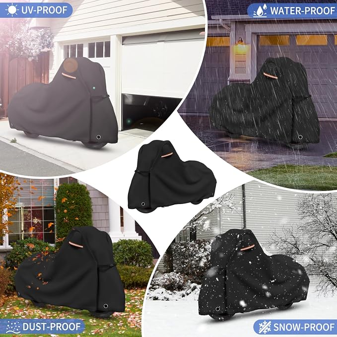 STARTWO Motorcycle Covers Waterproof Outdoor Storage - Image 7