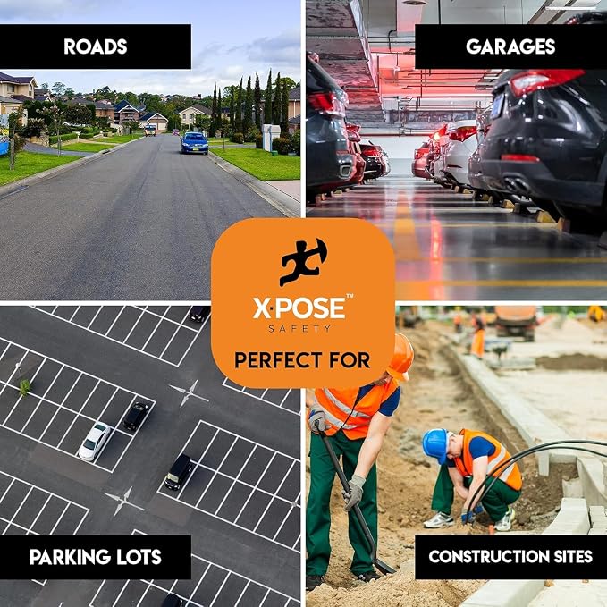 Xpose Safety 2-Pack Speed Bump Strips – 6 Ft Rubber Speed Humps - Image 5