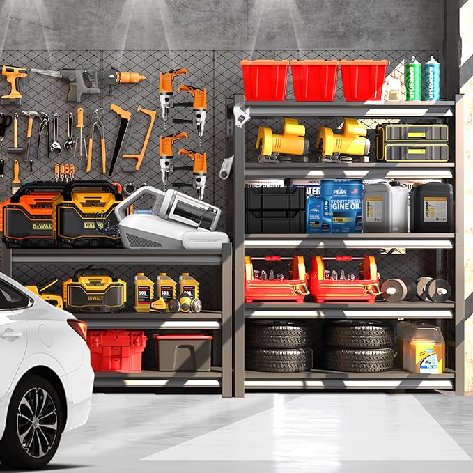 Adjustable Heavy Duty Metal Garage Shelving Unit - Image 9
