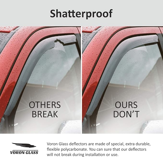Voron Glass in-Channel Extra Durable Rain Guards - Image 2